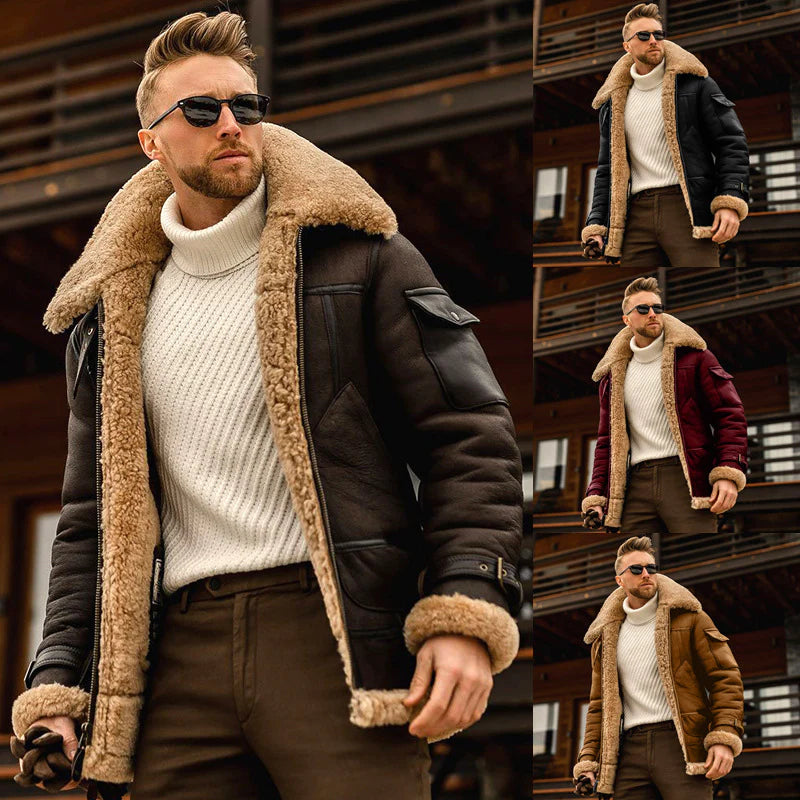 Winter Jacket Mens Military Fleece Warm Jackets Male Fur Collar Coats Army Tactical Jacket